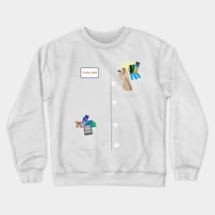 Scientist Lab Coat Costume Crewneck Sweatshirt